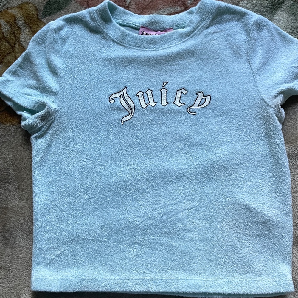 Juicy couture X Forever 21 cropped velour shirt